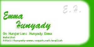 emma hunyady business card